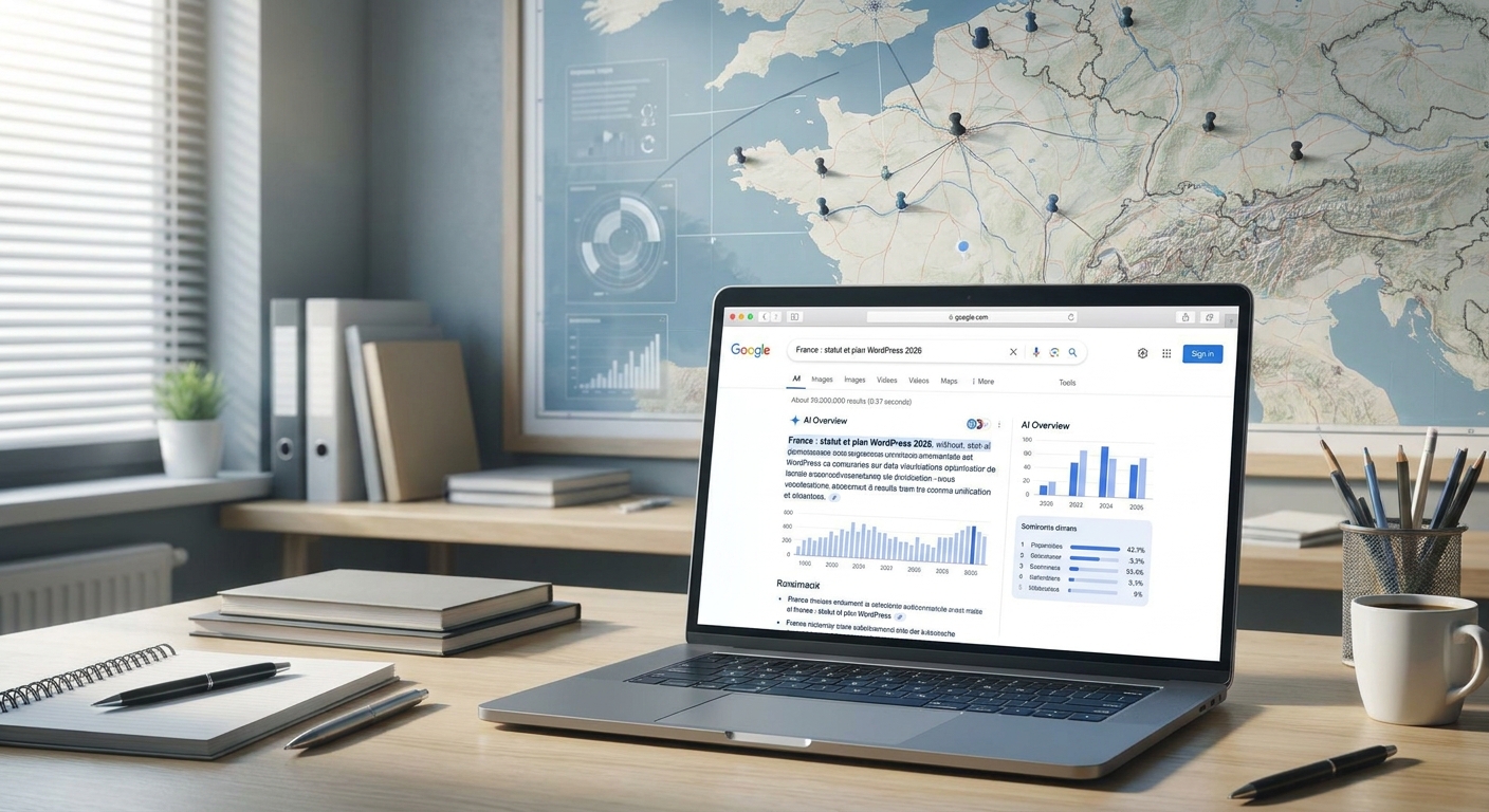 Google AI Overviews France : statut et plan WordPress 2026
